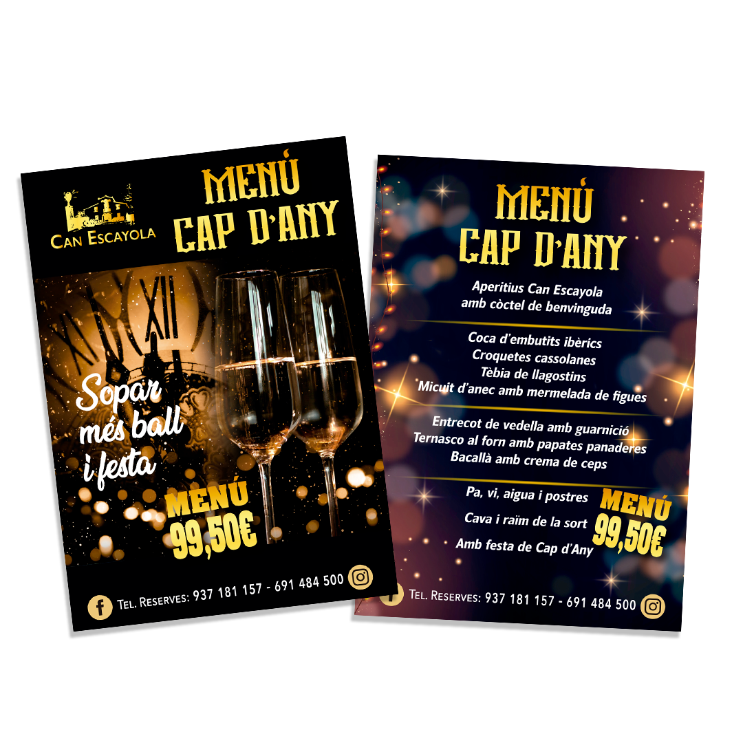 Menú Cap d'Any