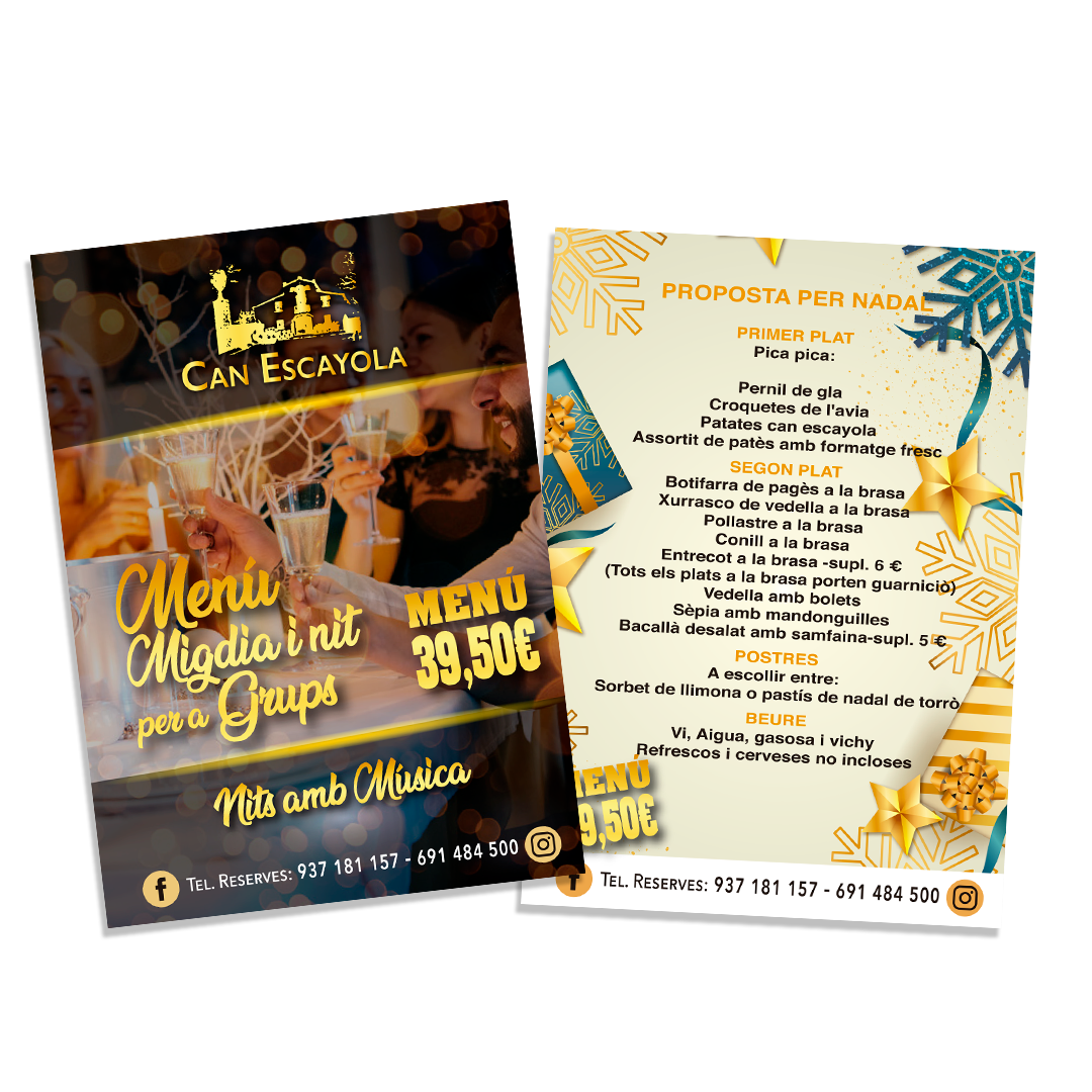 Menú Grups Empreses